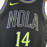 24 鹈鹕 New Orleans Pelicans City Edition :INGRAM  14#