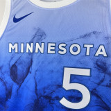 24森林狼 Minnesota Timberwolves City Edition:EDWARDS  5#