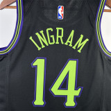 24 鹈鹕 New Orleans Pelicans City Edition :INGRAM  14#