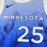 24森林狼 Minnesota Timberwolves City Edition:ROSE  25#