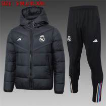 24-25 Real Madrid (black) Cotton-padded clothes Soccer Jacket
