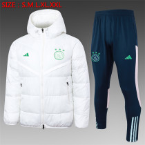 23-24 Ajax (white) Cotton-padded clothes Soccer Jacket