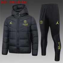 23-24 Paris Saint Germain (black) Cotton-padded clothes Soccer Jacket