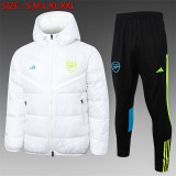 23-24 Arsena (white) Cotton-padded clothes Soccer Jacket