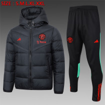 23-24 Manchester United (black) Cotton-padded clothes Soccer Jacket