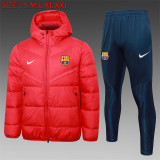23-24 Barcelona (red) Cotton-padded clothes Soccer Jacket
