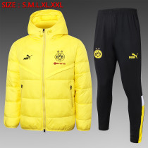 23-24 Borussia Dortmund (yellow) Cotton-padded clothes Soccer Jacket