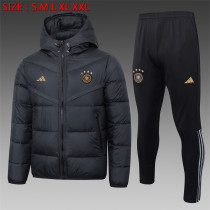 23-24 Germany (black) Cotton-padded clothes Soccer Jacket