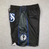 24 达拉斯小牛 Dallas Mavericks City Edition Embroidered Pocket Ball Pants