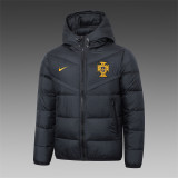 23-24 Portugal (black) Cotton-padded clothes Soccer Jacket