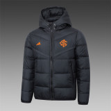 23-24 SC Internacional (black) Cotton-padded clothes Soccer Jacket