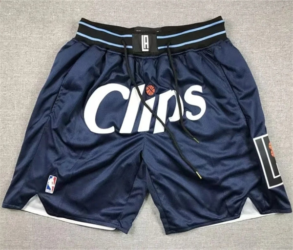 24 快船队Los Angeles Clippers City Edition Black Pocket Pants