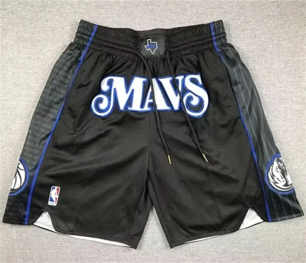 24 达拉斯小牛 Dallas Mavericks City Edition Embroidered Pocket Ball Pants