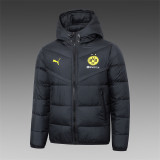 23-24 Borussia Dortmund (black) Cotton-padded clothes Soccer Jacket