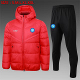 23-24 SSC Napoli (red) Cotton-padded clothes Soccer Jacket