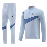 24-25 Nike (Blue gray) Adult Sweater tracksuit set Training Suit