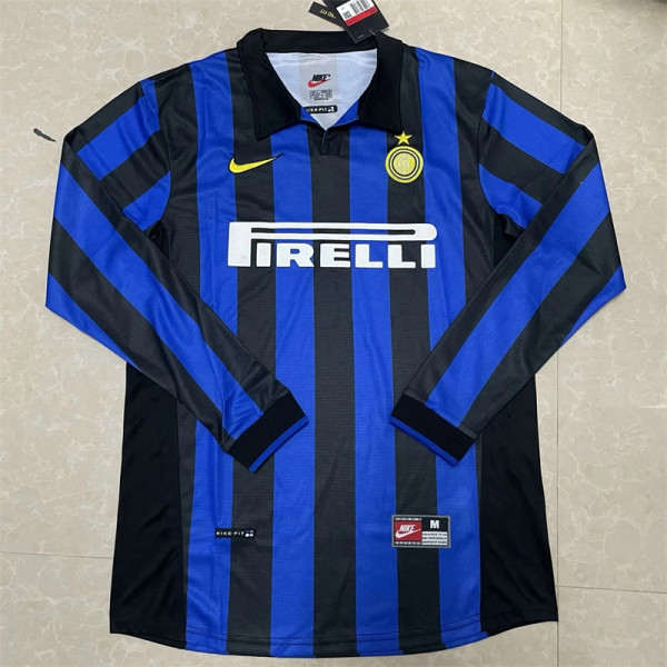 98 Inter milan home Long sleeve Retro Jersey Thailand Quality
