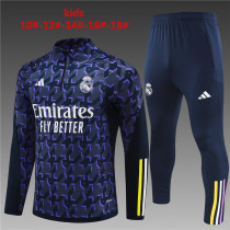 Young 23-24 Real Madrid (sapphire blue) Sweater tracksuit set