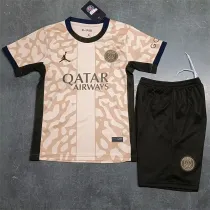 Kids kit 23-24 Paris Saint-Germain Fourth Away Thailand Quality