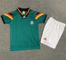 Kids kit 1992 Germany Away (Retro Jersey) Thailand Quality