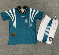 Kids kit 1996 Germany Away (Retro Jersey) Thailand Quality