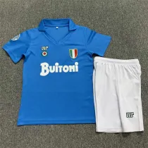 Kids kit 87-88 SSC Napoli home (Retro Jersey) Thailand Quality