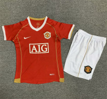 Kids kit 06-07 Manchester United home (Retro Jersey) Thailand Quality