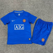 Kids kit 08-09 Manchester United Third Away (Retro Jersey) Thailand Quality