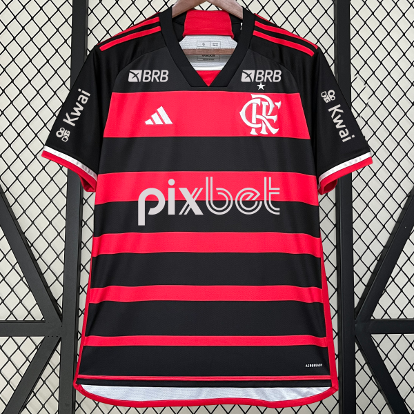 All sponsors 24-25 Flamengo home Fans Version Thailand Quality
