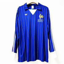 Long sleeve 80-82 France home Retro Jersey Thailand Quality