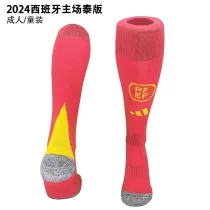 2024 Spain home Soccer Socks