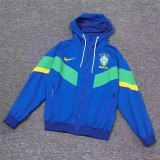 Player Version 2024 Brazil (blue) Windbreaker Soccer Jacket