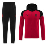 24-25 AC Milan (red) Jacket and cap set training suit Thailand Qualit