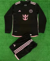 Long sleeve Kids kit 24-25 Inter Miami CF Away Thailand Quality