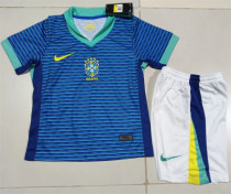 Kids kit 2024 Brazil Away Thailand Quality