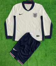 Long sleeve Kids kit 2024 England home Thailand Quality