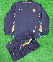 Long sleeve Kids kit 2024 England Away Thailand Quality