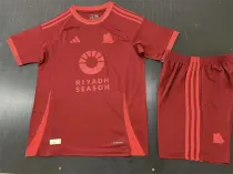 24-25 AS Roma home Set.Jersey & Short High Quality