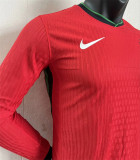 Long sleeve 2024 Portugal home Player Version Thailand Quality