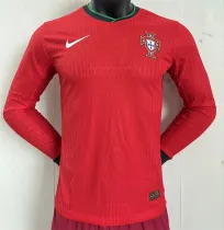 Long sleeve 2024 Portugal home Player Version Thailand Quality