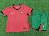 Player Version Kids kit 2024 Portugal home Thailand Quality
