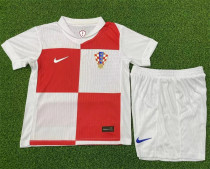 Player Version Kids kit 2024 Croatia home Thailand Quality