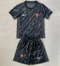 Kids kit 2024 Portugal (Goalkeeper) Thailand Quality