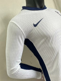 Long sleeve 2024 England home Player Version Thailand Quality