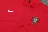 24-25 Portugal (red) Jacket Adult Sweater tracksuit set