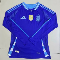 Long sleeve 2024 Argentina Away Player Version Thailand Quality
