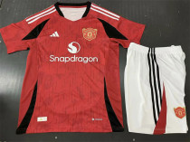 24-25 Manchester United home Set.Jersey & Short High Quality