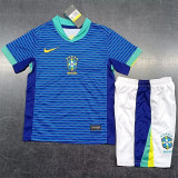Kids kit 2024 Brazil Away Thailand Quality
