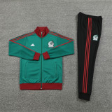 24-25 Mexico(green)Jacket Adult Sweater tracksuit set