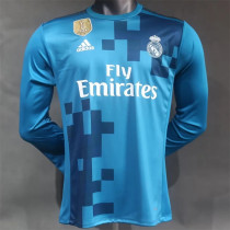 Long sleeve 17-18 Real Madrid Third Away (Player Version) Retro Jersey Thailand Quality